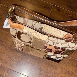 Coach Multicolor Patchwork Shoulder Bag